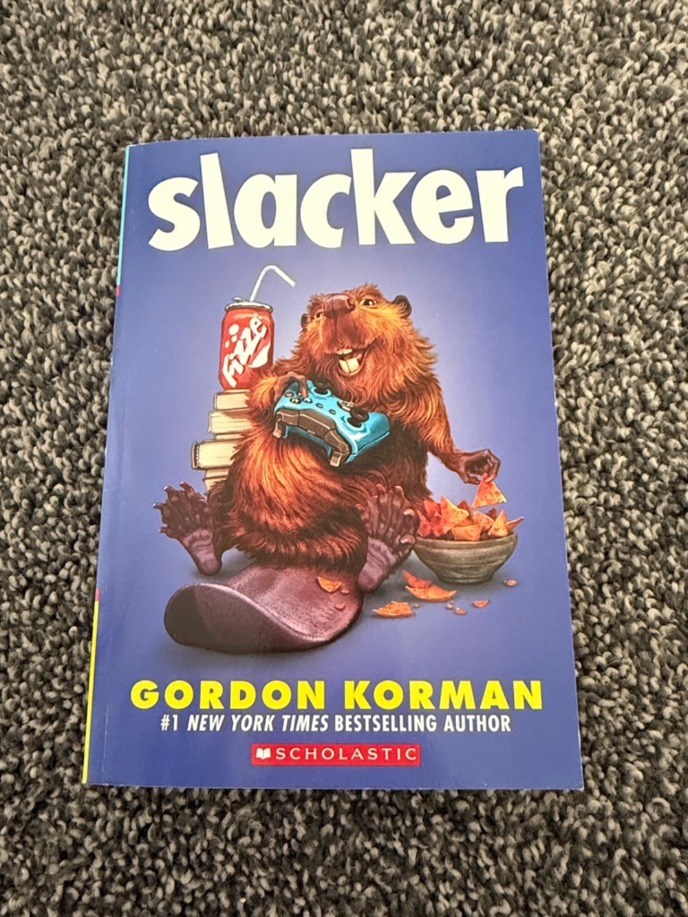 Scholastic Slacker — Blue Cover with Yellow Text